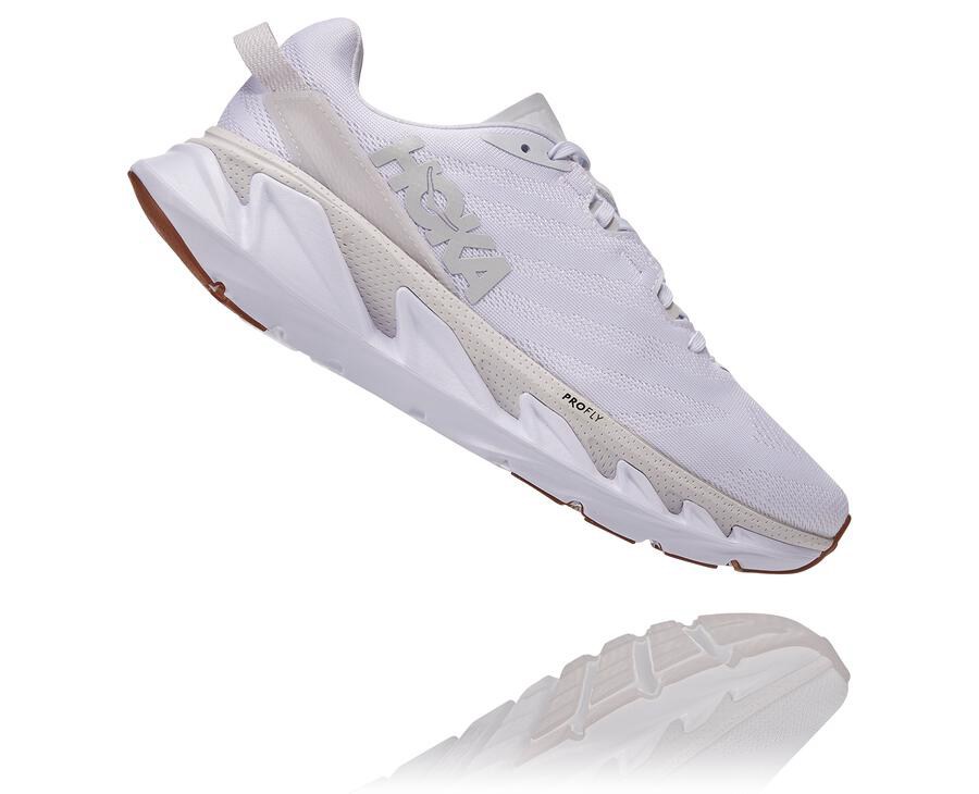 Zapatillas Asfalto Hoka One One Hombre - Elevon 2 - Blancas - OTK947083